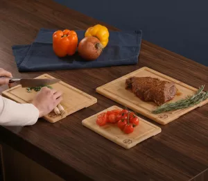 3dílná sada krájecích prkének Deer & Oak, bambus