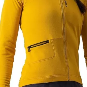 Dámský cyklistický dres CASTELLI UNLIMITED TRAIL s dlouhým rukávem, zateplený, různé velikosti, - Žluto-zlatá vel.XL Dámský cyklistický dres CASTELLI UNLIMITED TRAIL s dlouhým rukávem, zateplený, různé velikosti, - Žluto-zlatá vel.XL
