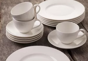 Jídelní souprava VILLEROY & BOCH Basic White, bílá, 30dílná