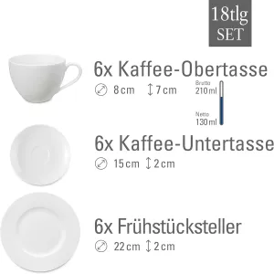 Kávová souprava VILLEROY & BOCH vivo Basic 18dílná Kávová souprava VILLEROY & BOCH vivo Basic 18dílná