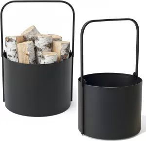 Koš na krbové dřevo KAPAGA, varianty: Koš na krbové dřevo KAPAGA, varianty: