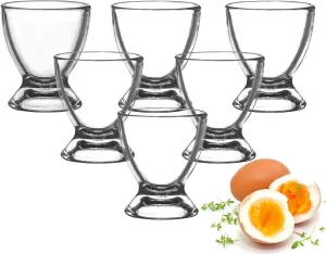 Skleněné kalíšky na vajíčka Krosno, 6 kusů