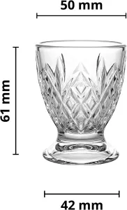Skleněné kalíšky na vajíčka s designem, Krosno, 6 kusů Glasmark KROSNO Skleněné kalíšky na vajíčka s designem, Krosno, 6 kusů Glasmark KROSNO
