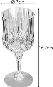 Sklenice na víno s křišťálovým vzhledem, plast, 4 kusy Ideen mit Herz Sklenice na víno s křišťálovým vzhledem, plast, 4 kusy Ideen mit Herz