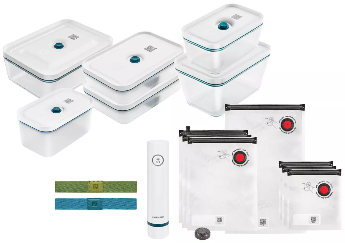 Vakuové nádoby Zwilling Fresh & Save s pytlíky a pumpičkou 16 dílů