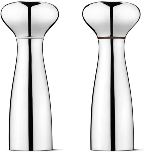 Mlýnky na sůl a pepř Georg Jensen Alfredo, sada 2 ks, nerezová ocel, 20 cm