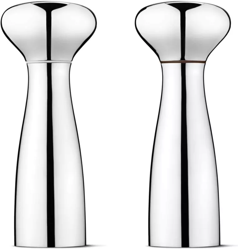 Mlýnky na sůl a pepř Georg Jensen Alfredo, sada 2 ks, nerezová ocel, 20 cm