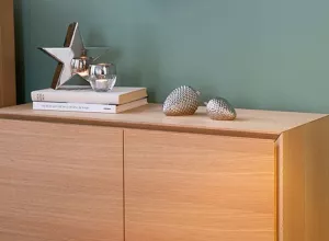 Vánoční dekorace, sada 2 porcelánových šišek Fink CONE 15/11cm