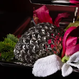 Vánoční dekorace, sada 2 porcelánových šišek Fink CONE 15/11cm