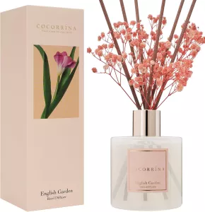 Vonný difuzér se sušenými květy 200 ml – English Garden, COCORRÍNA Vonný difuzér se sušenými květy 200 ml – English Garden, COCORRÍNA