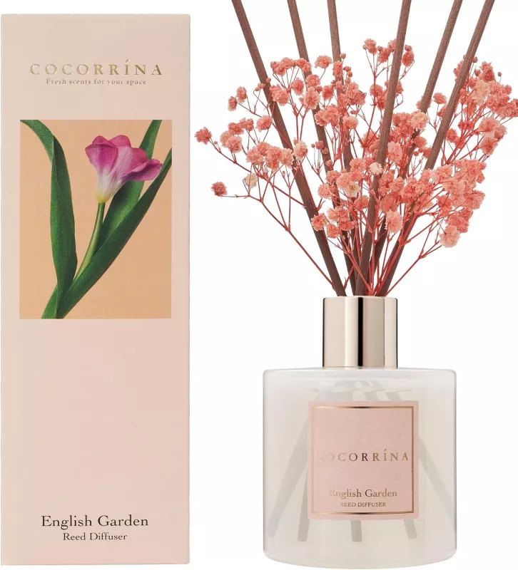 Vonný difuzér se sušenými květy 200 ml – English Garden, COCORRÍNA