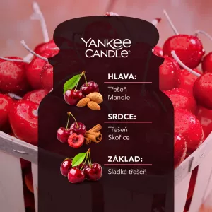 Yankee Candle Black Cherry 623g, velká vonná svíčka ve skle, až 150 hodin
