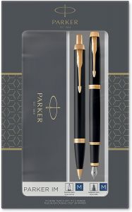 Parker IM Black Duo sada plnicí pero a kuličkové pero