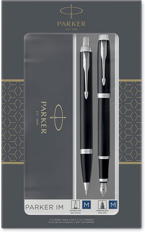 Parker IM Black Duo sada plnicí pero a kuličkové pero