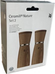 Sada dvou keramických mlýnků na sůl a pepř WMF Nature