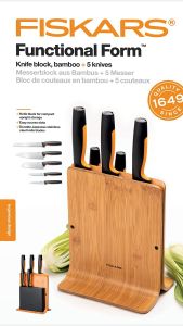 Blok na nože FISKARS s 5 noži z japonské oceli