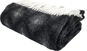 Luxusní vlněná deka GLAESER 140x200cm,100% novozélandská vlna