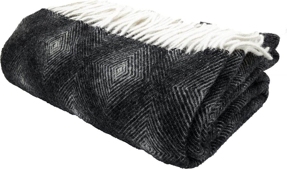Luxusní vlněná deka GLAESER 140x200cm,100% novozélandská vlna