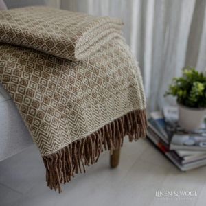 Luxusní vlněná deka Linen & Cotton, novozélandská vlna 140x200cm Linen & Cotton LTD
