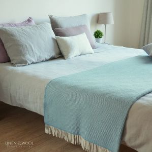 Luxusní vlněná deka Linen & Cotton, novozélandská vlna 140x220cm Linen & Cotton LTD