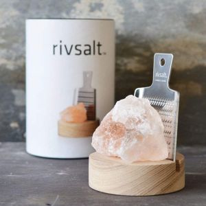 Slánka RIVSALT s krystalem pravé himálajské soli a struhadlem,varianty