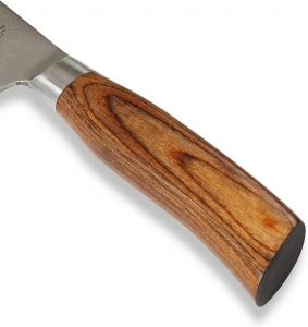 Profesionální nůž WAKOLI Nakiri , čepel 18cm, japonská damašková ocel