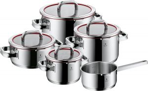 Sada hrnců WMF- Function 4, Cromargan®, 5ks,různé druhy | 5ks hrnců, 4ks hrnců