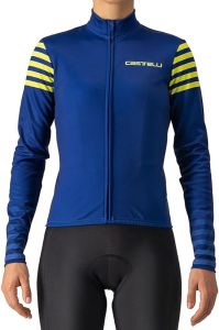 Dámský cyklistický dres CASTELLI AUTUNNO s dlouhým rukávem, zateplený, | Modrá vel.XL, Grafitová vel.XL, Červená L
