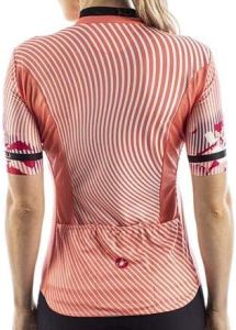 Cyklistický dres CASTELLI PRIMAVERA JERSEY Peach s krátkým rukávem,vel.XL