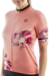 Cyklistický dres CASTELLI PRIMAVERA JERSEY Peach s krátkým rukávem,vel.XL