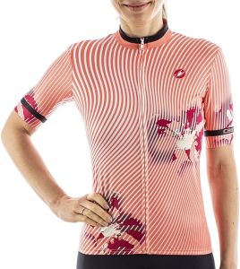 Cyklistický dres CASTELLI  PRIMAVERA JERSEY Peach s krátkým rukávem,vel.XL