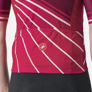 Cyklistický dres CASTELLI SPEED STRADA, červený s krátkým rukávem,vel.XL
