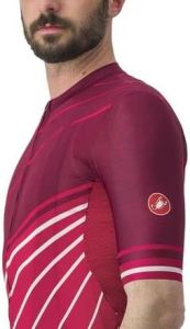 Cyklistický dres CASTELLI SPEED STRADA, červený s krátkým rukávem,vel.XL