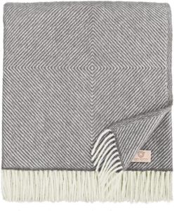 Luxusní vlněná deka Linen & Cotton, novozélandská vlna 140x220cm | Tmavě šedá, Žlutá, Bordo, Korálová, Modrá