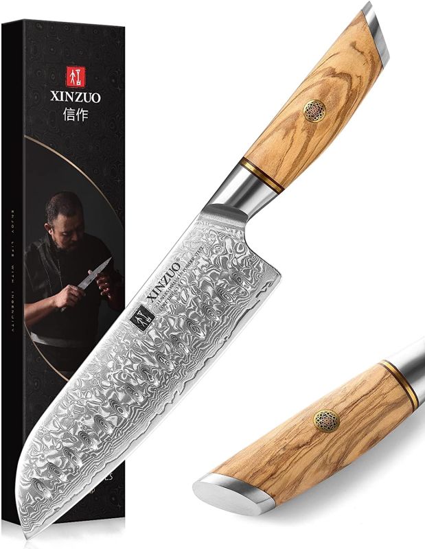 Profesionální nože série Lan XINZUO, varianty - Santoku 18,2cm