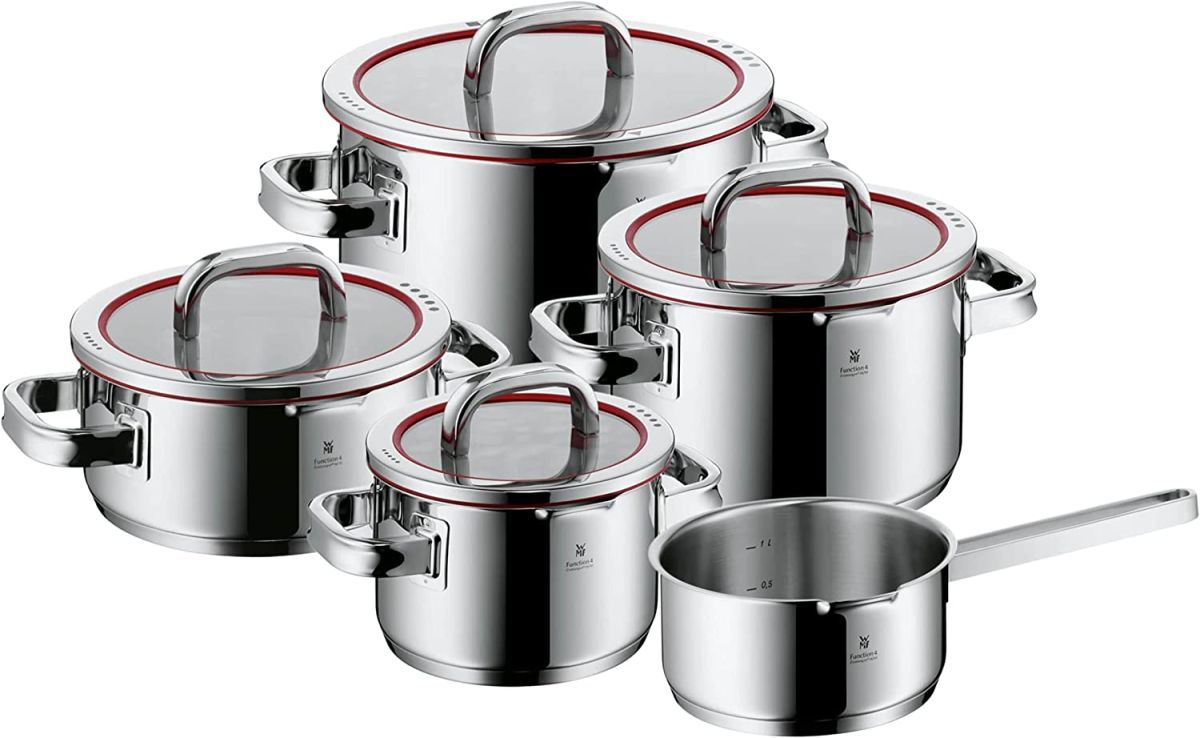 Sada hrnců WMF- Function 4, Cromargan®, 5ks,různé druhy