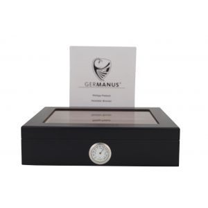 GERMANUS - Mensalla Humidor na doutníky s vlhkoměrem na cca 30 doutníků