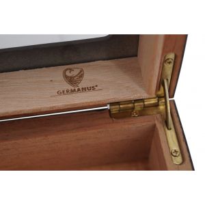 GERMANUS - Mensalla Humidor na doutníky s vlhkoměrem na cca 30 doutníků