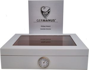 GERMANUS - Mensalla Humidor na doutníky s vlhkoměrem na cca 30 doutníků
