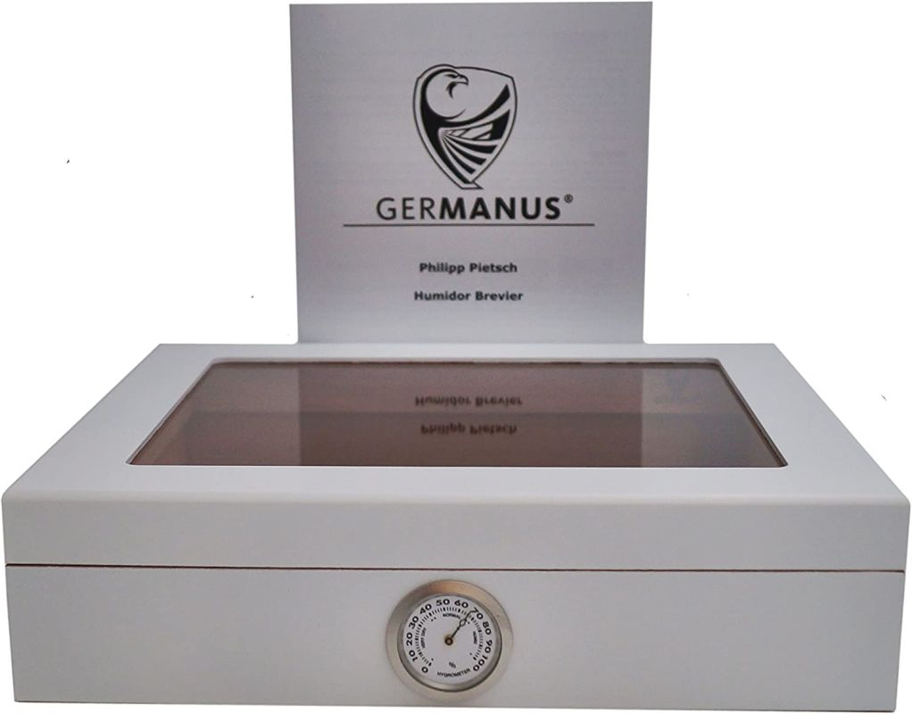GERMANUS - Mensalla Humidor na doutníky s vlhkoměrem na cca 30 doutníků