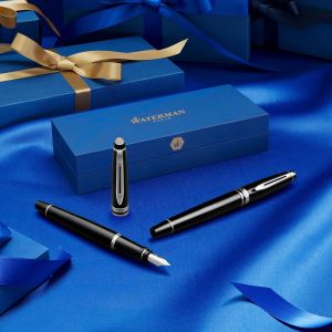 Plnicí pero WATERMAN Expert Deluxe s částmi ze 23karat. zlata nebo chrom, varianty