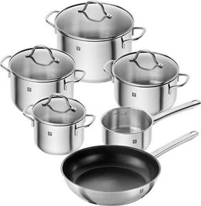 Sada hrnců ZWILLING Trueflow 5ks, vhodné pro indukci, nerez,lesk