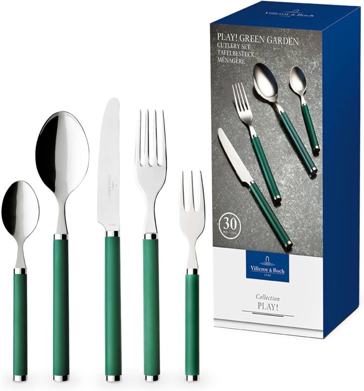 Sada příborů VILLEROY & BOCH - Play!,30ks,různé barvy - Green Garden