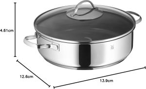 Servírovací pánev WMF se skleněnou poklicí,28cm,5l