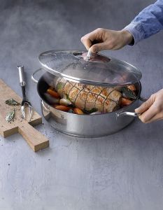 Servírovací pánev WMF se skleněnou poklicí,28cm,5l