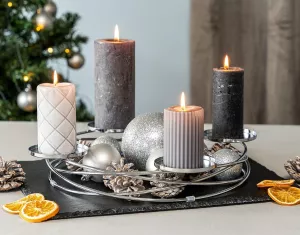 Adventní věnec Bremermann z ušlechtilé oceli,varianty