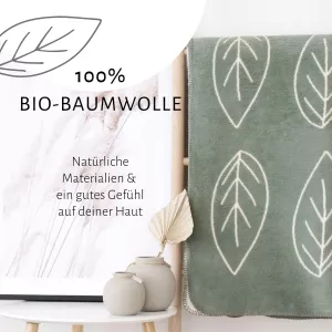 Hebká deka RIEMA® 100% bio bavlna,varianty: