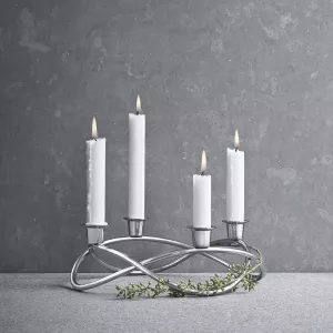 Luxusní adventní svícen Georg Jensen z ušlechtilé oceli,varianty