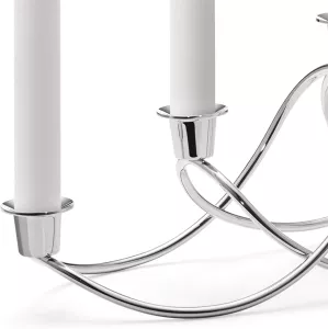 Luxusní adventní svícen Georg Jensen z ušlechtilé oceli,varianty