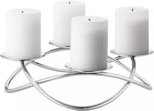 Luxusní adventní svícen Georg Jensen z ušlechtilé oceli,varianty
